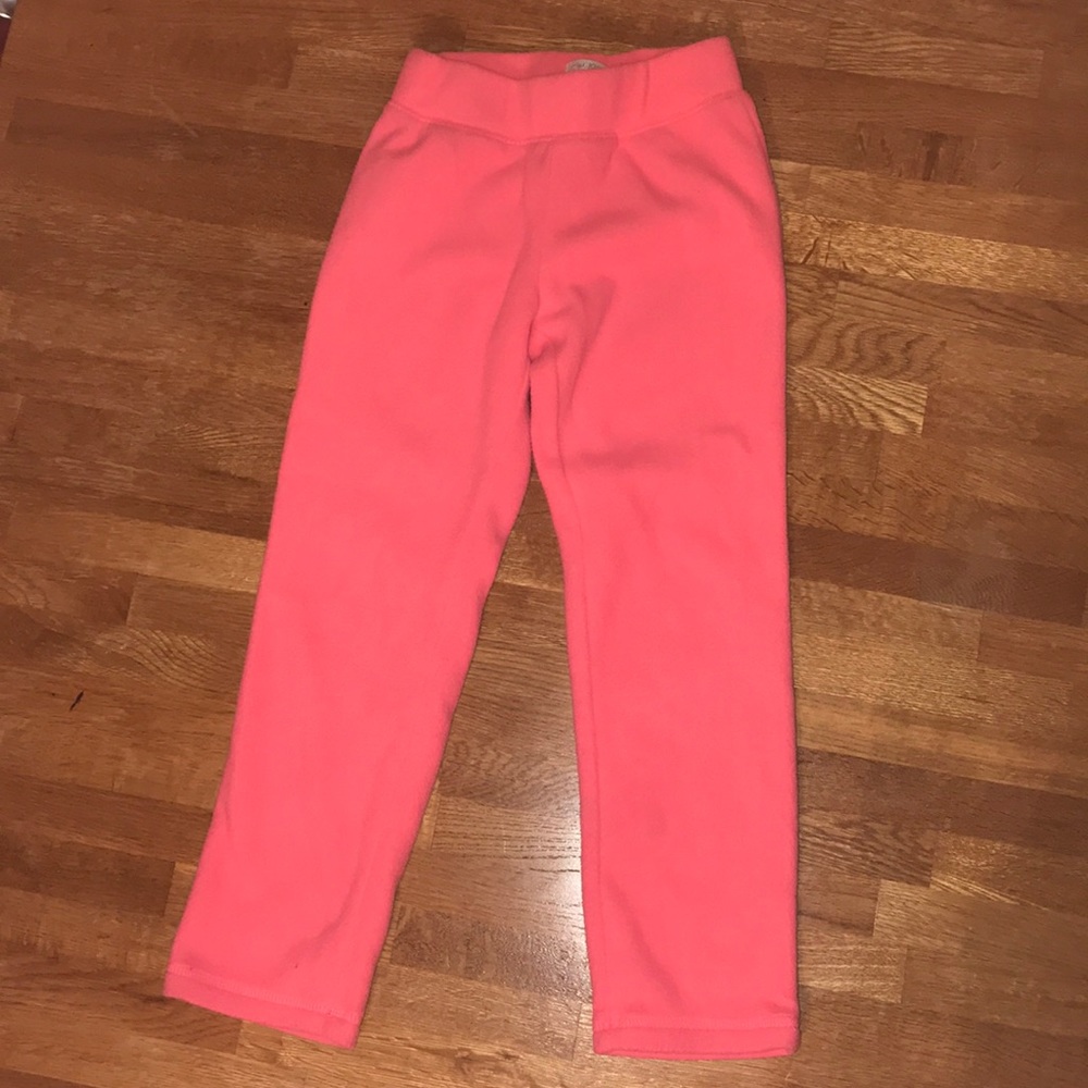 Coral colored girls sweatpants size small 5/6.
